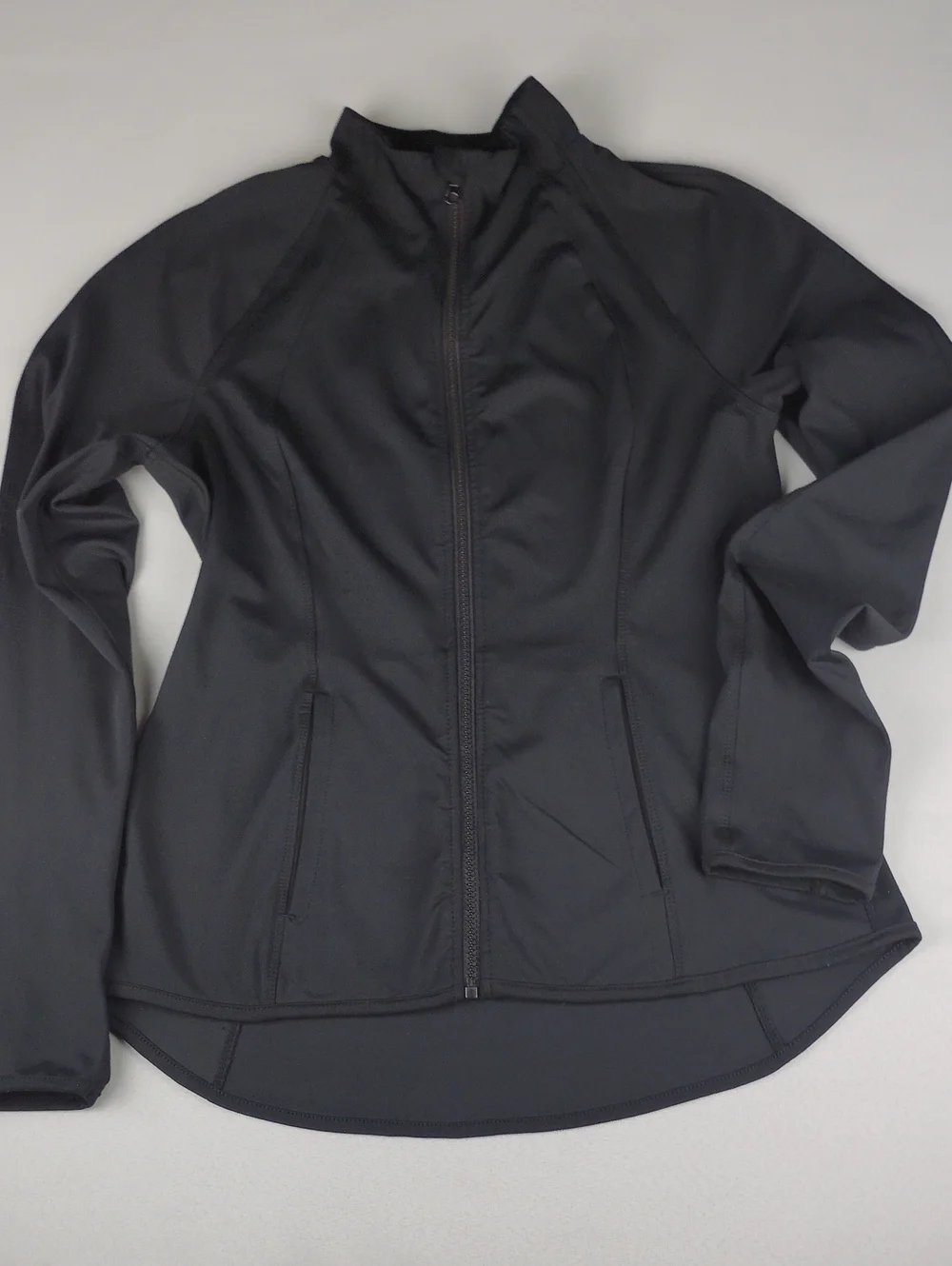 Yogalicious Women's Black Full-Zip Active Yoga Jacket.